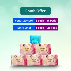 Venus Glory 5 Pack and Panty Liner 1 Pack